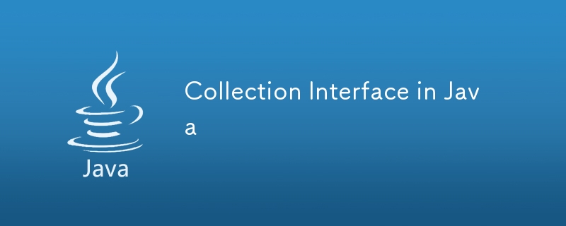 Collection Interface in Java