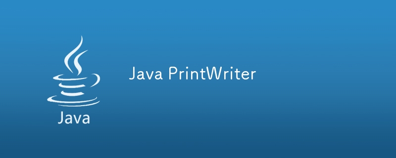 Java PrintWriter