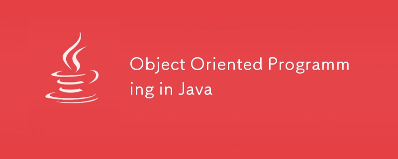 Programmation orientée objet en Java