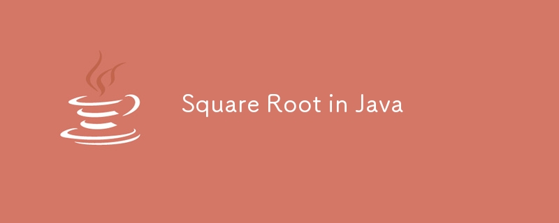 Square Root in Java