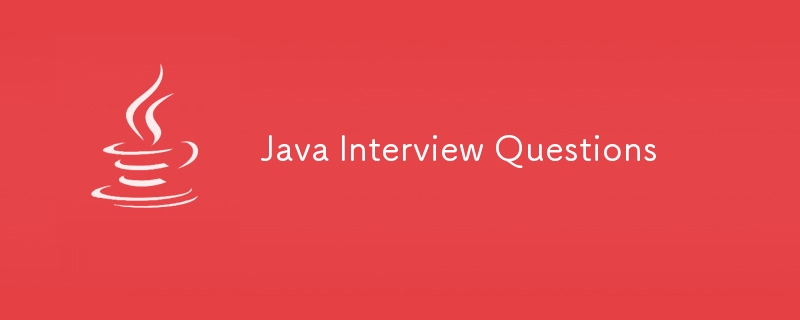 Fragen zum Java-Interview