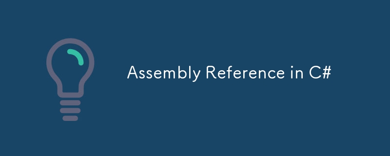 Assembly-Referenz in C#