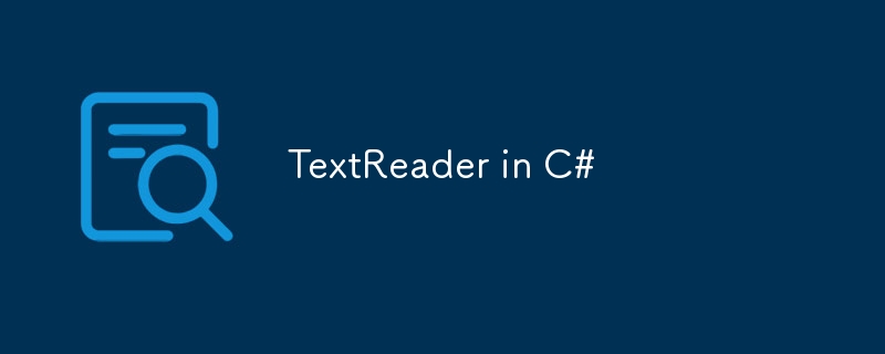 C#의 TextReader