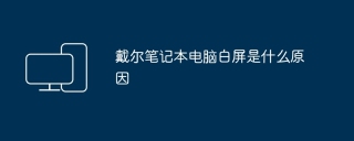 戴尔笔记本电脑白屏是什么原因