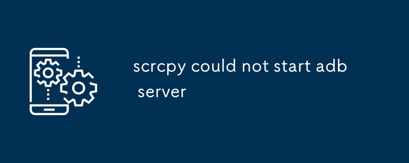 scrcpy konnte den ADB-Server nicht starten