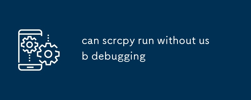 can scrcpy run without usb debugging