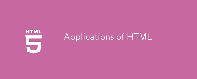 Applications du HTML