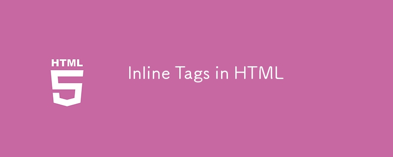 Balises en ligne en HTML