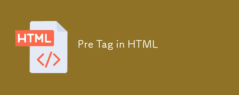 Pre-Tag in HTML