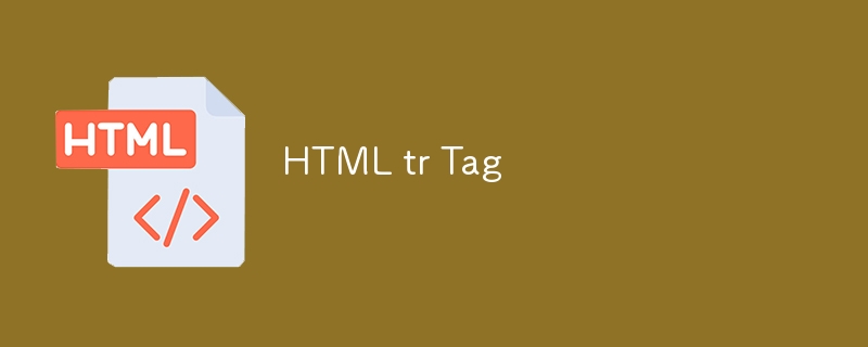 HTML tr-Tag