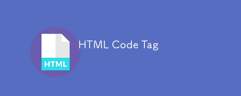 Balise de code HTML