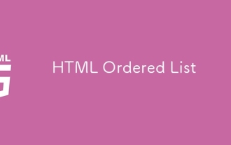 HTML Ordered List