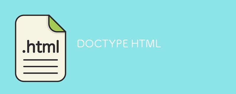 HTML DOCTYPE