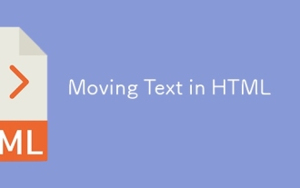Moving Text in HTML