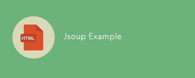 Exemple de Jsoup