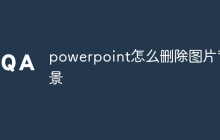 powerpoint怎么删除图片背景