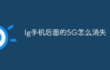 lg手机后面的5G怎么消失