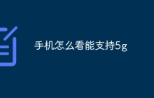 手机怎么看能支持5g