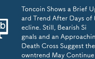 在連日下跌後,Toncoin 顯示出短暫的上漲趨勢。儘管如此,看跌訊號和逼近的死亡交叉表明下跌趨勢可能會繼續