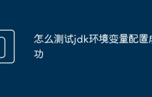 怎么测试jdk环境变量配置成功