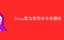 linux菜鸟常用命令有哪些