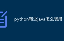 python爬虫java怎么调用