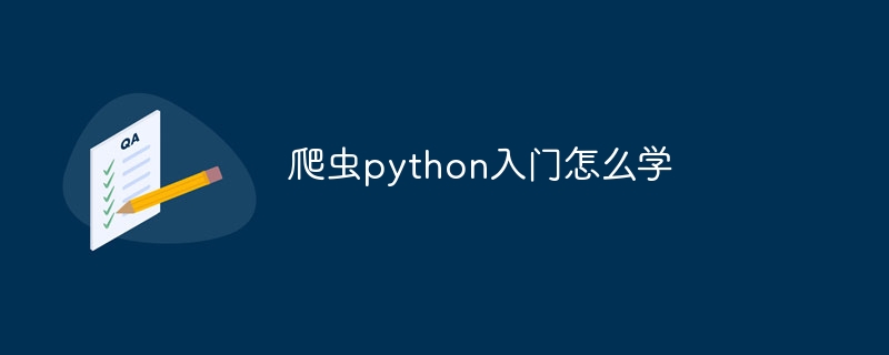 爬虫python入门怎么学