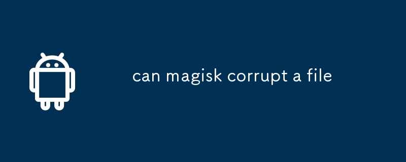 can magisk corrupt a file