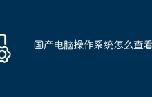 国产电脑操作系统怎么查看