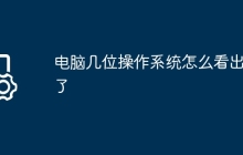 电脑几位操作系统怎么看出来了