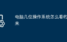 电脑几位操作系统怎么看的出来