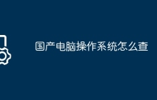 国产电脑操作系统怎么查