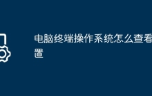 电脑终端操作系统怎么查看配置