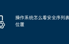 操作系统怎么看安全序列表的位置