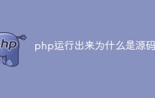 php运行出来为什么是源码
