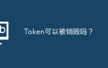 Token可以被销毁吗？