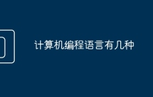 计算机编程语言有几种