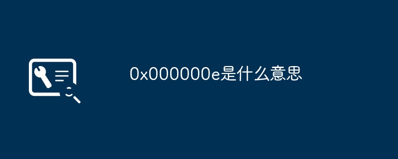 0x000000e是什么意思