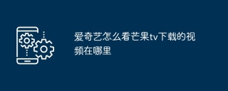 爱奇艺怎么看芒果tv下载的视频在哪里