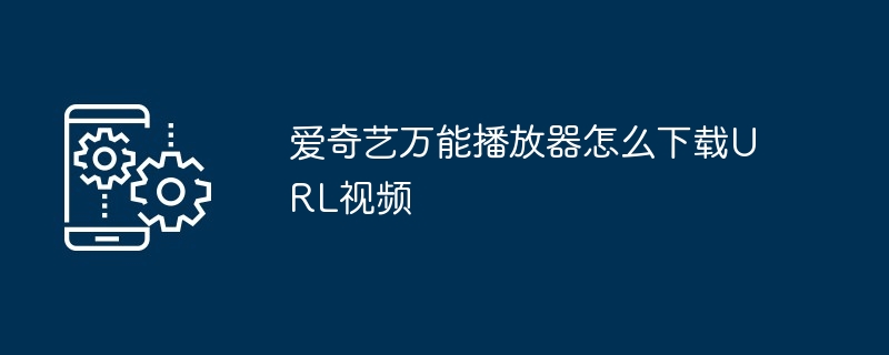 爱奇艺万能播放器怎么下载URL视频