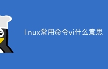 linux常用命令vi什么意思