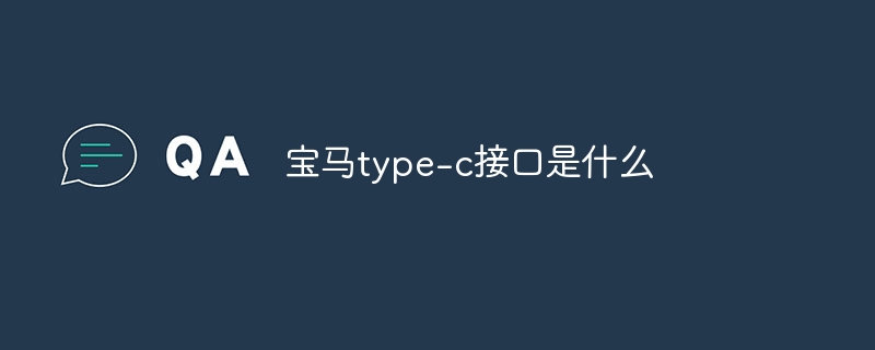 宝马type-c接口是什么