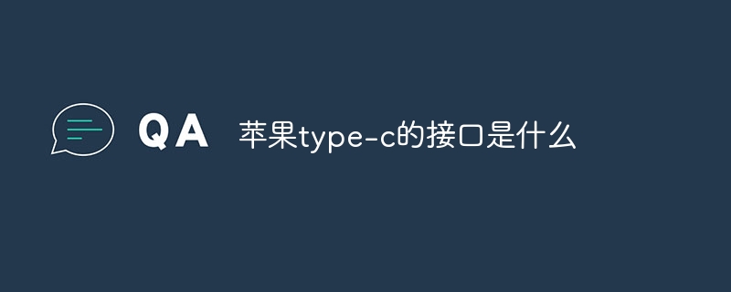 苹果type-c的接口是什么