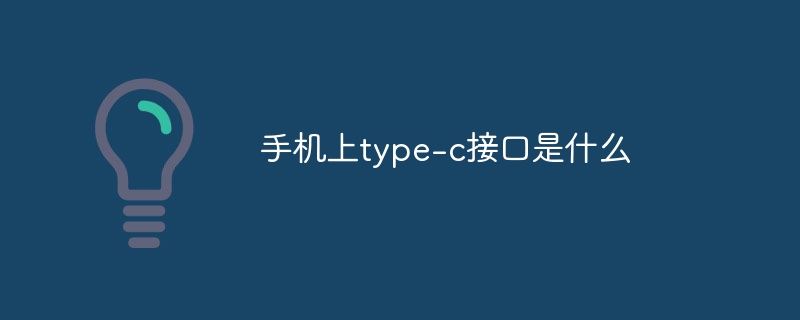 手机上type-c接口是什么