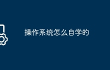 操作系统怎么自学的