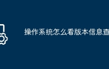 操作系统怎么看版本信息查询