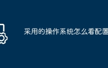 采用的操作系统怎么看配置