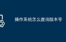 操作系统怎么查询版本号