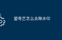 爱奇艺怎么去除水印