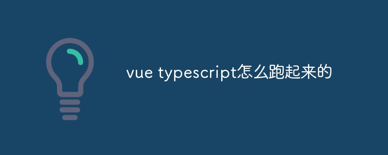 vue typescript怎么跑起来的